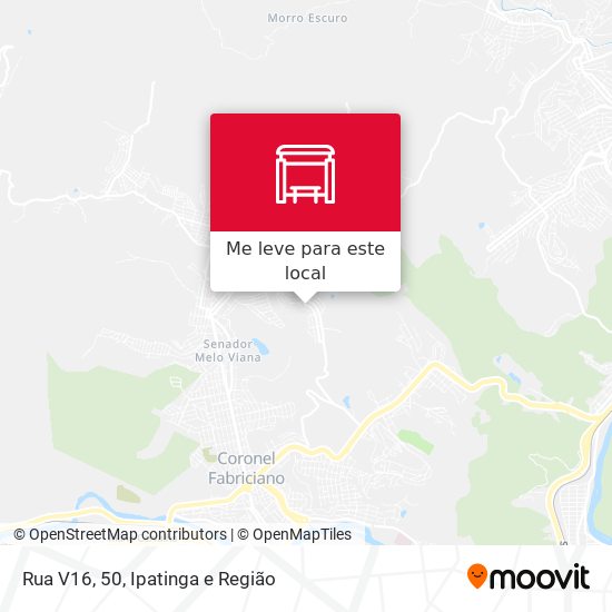 Rua V16, 50 mapa