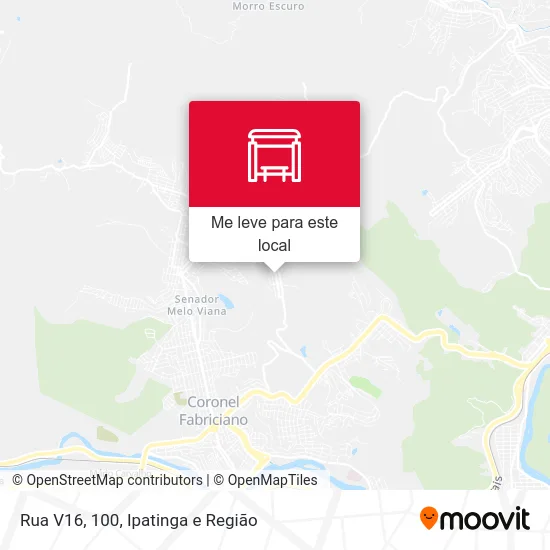 Rua V16, 100 mapa