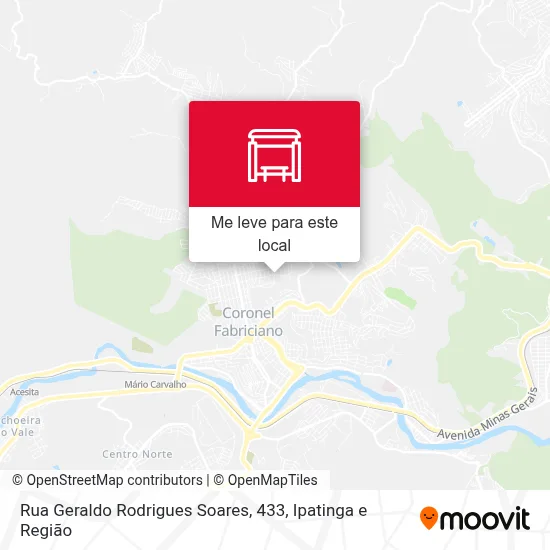 Rua Geraldo Rodrigues Soares, 433 mapa