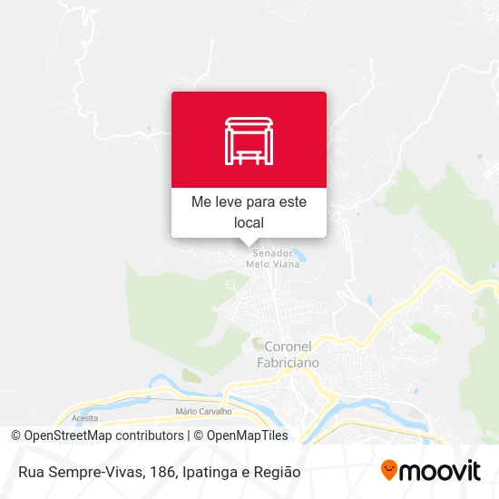 Rua Sempre-Vivas, 186 mapa