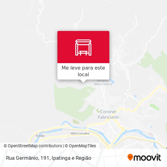 Rua Germânio, 191 mapa