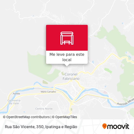 Rua São Vicente, 350 mapa