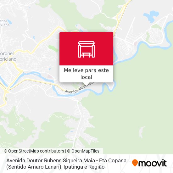 Avenida Doutor Rubens Siqueira Maia - Eta Copasa (Sentido Amaro Lanari) mapa
