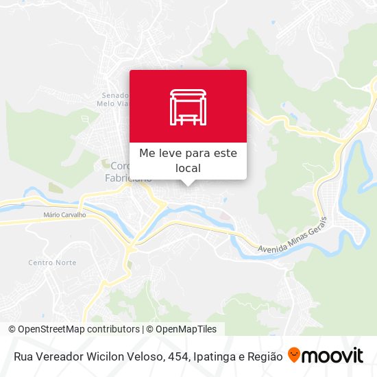 Rua Vereador Wicilon Veloso, 454 mapa