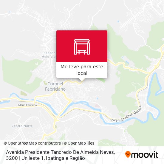 Avenida Presidente Tancredo De Almeida Neves, 3200 | Unileste 1 mapa