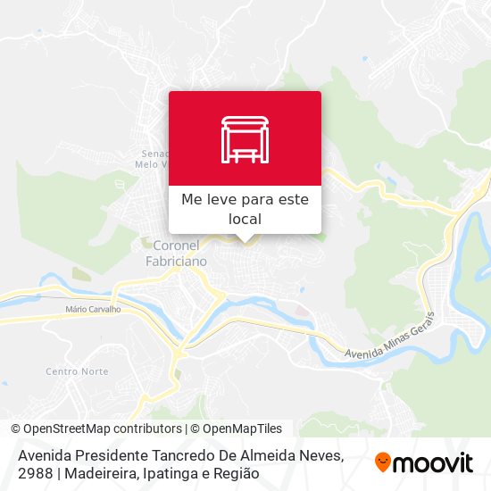 Avenida Presidente Tancredo De Almeida Neves, 2988 | Madeireira mapa