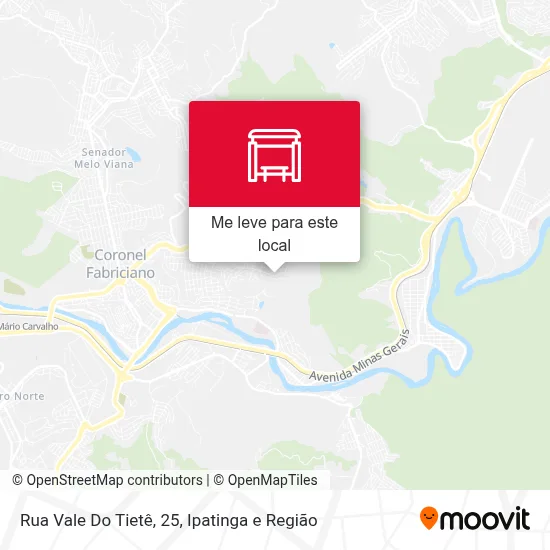 Rua Vale Do Tietê, 25 mapa
