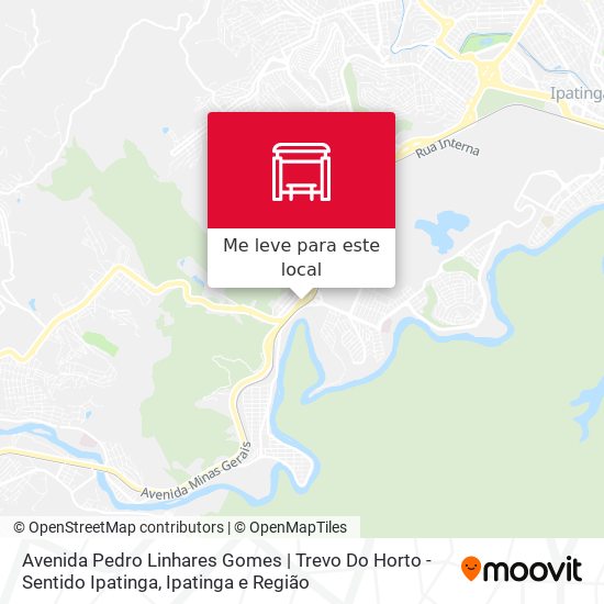 Avenida Pedro Linhares Gomes | Trevo Do Horto - Sentido Ipatinga mapa