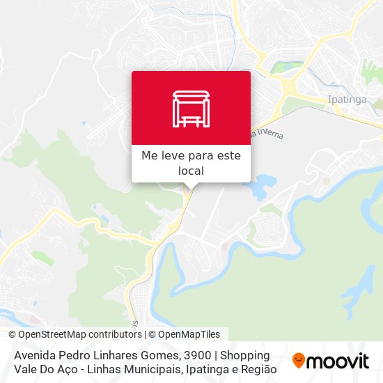 Avenida Pedro Linhares Gomes, 3900 | Shopping Vale Do Aço - Linhas Municipais mapa