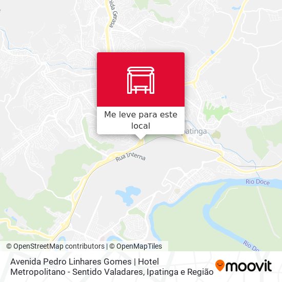 Avenida Pedro Linhares Gomes | Hotel Metropolitano - Sentido Valadares mapa