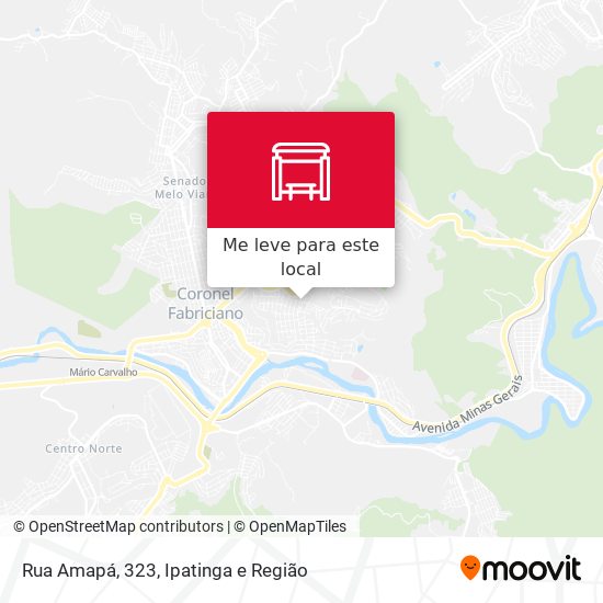 Rua Amapá, 323 mapa