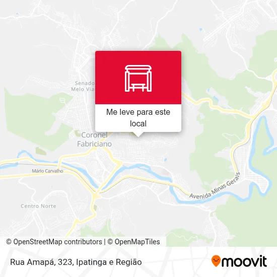 Rua Amapá, 323 mapa