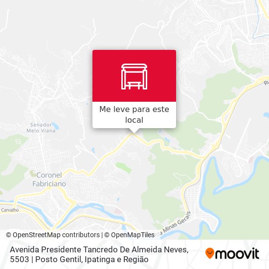 Avenida Presidente Tancredo De Almeida Neves, 5503 | Posto Gentil mapa