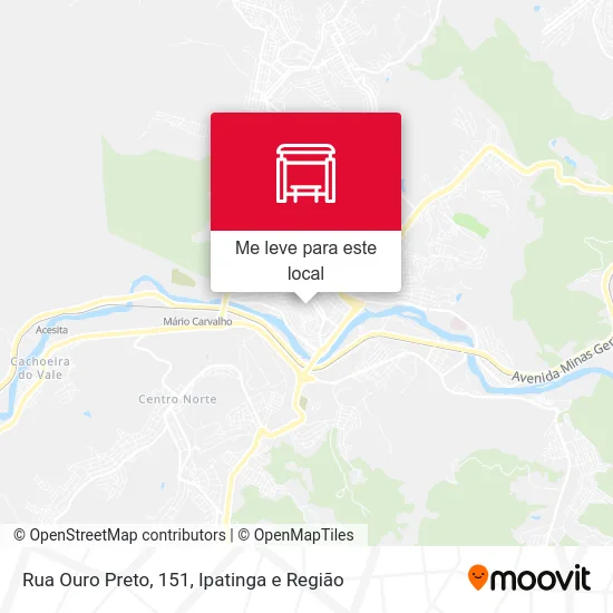 Rua Ouro Preto, 151 mapa