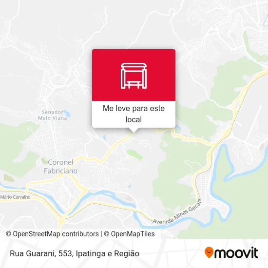 Rua Guarani, 553 mapa