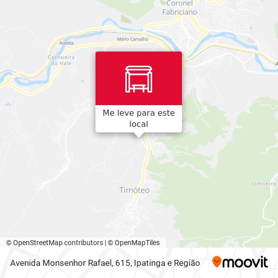Avenida Monsenhor Rafael, 615 mapa