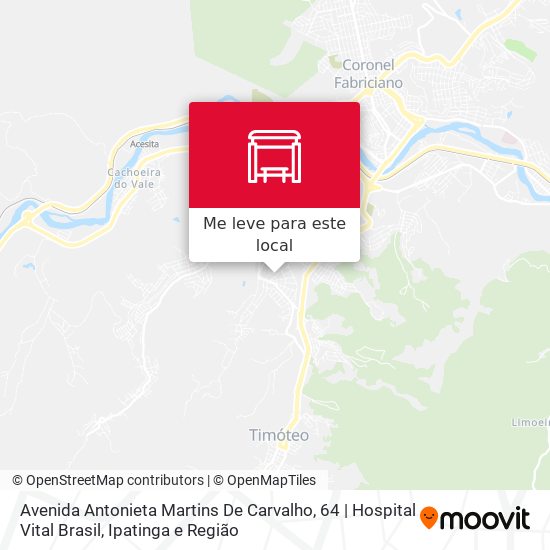 Avenida Antonieta Martins De Carvalho, 64 | Hospital Vital Brasil mapa