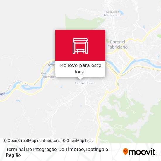 Terminal De Integração De Timóteo mapa