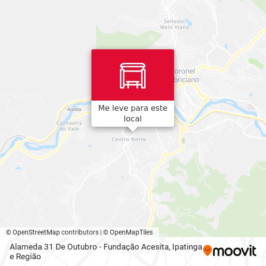Alameda 31 De Outubro - Fundação Acesita mapa