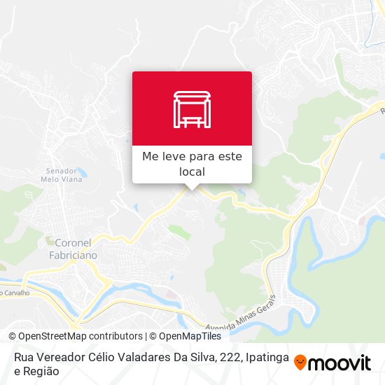 Rua Vereador Célio Valadares Da Silva, 222 mapa