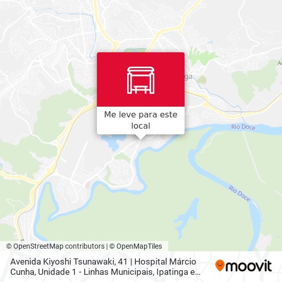 Avenida Kiyoshi Tsunawaki, 41 | Hospital Márcio Cunha, Unidade 1 - Linhas Municipais mapa