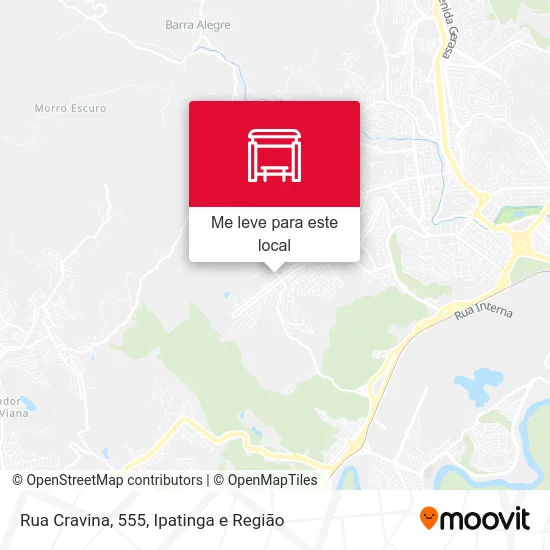 Rua Cravina, 555 mapa