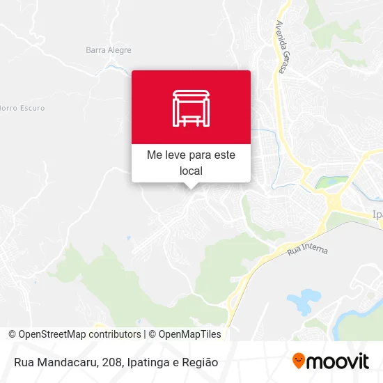 Rua Mandacaru, 208 mapa
