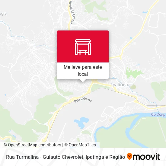 Rua Turmalina - Guiauto Chevrolet mapa