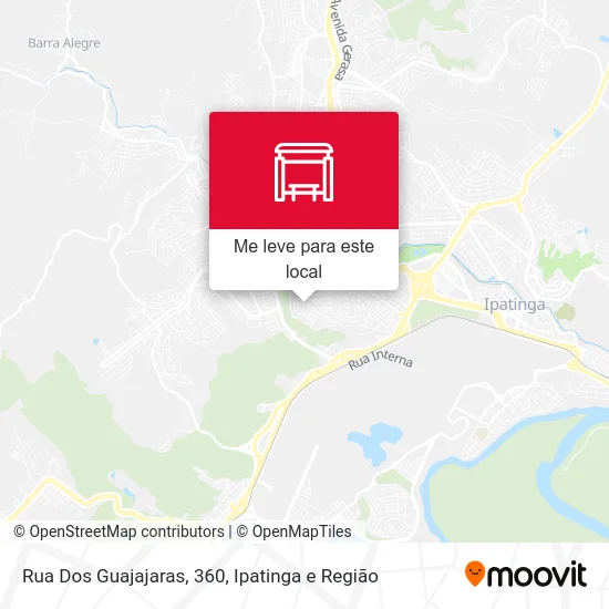 Rua Dos Guajajaras, 360 mapa