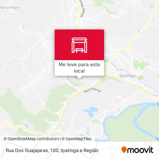 Rua Dos Guajajaras, 100 mapa