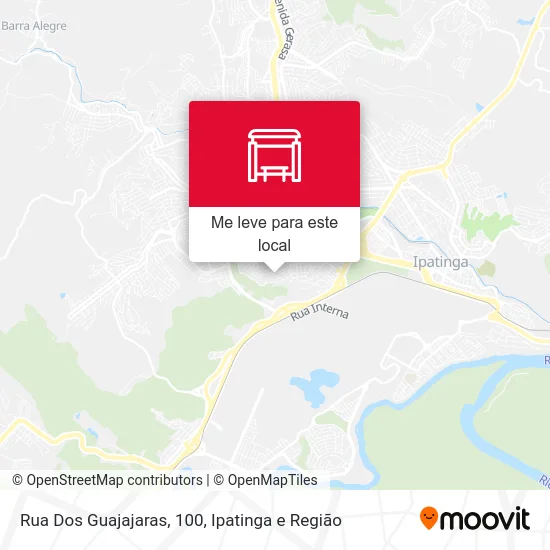 Rua Dos Guajajaras, 100 mapa