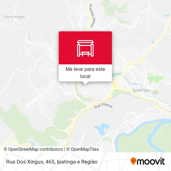 Rua Dos Xingus, 465 mapa