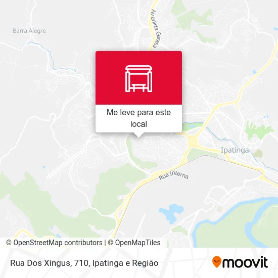 Rua Dos Xingus, 710 mapa