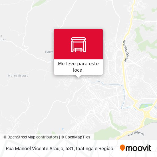 Rua Manoel Vicente Araújo, 631 mapa