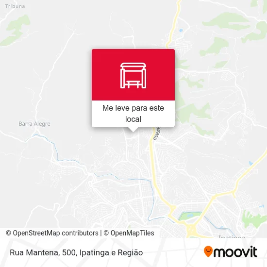 Rua Mantena, 500 mapa