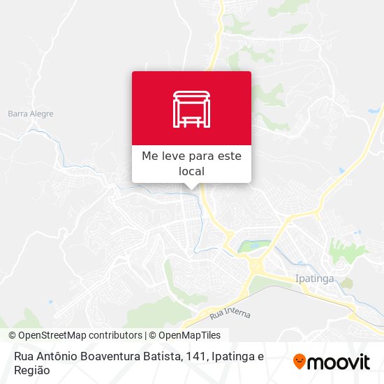 Rua Antônio Boaventura Batista, 141 mapa