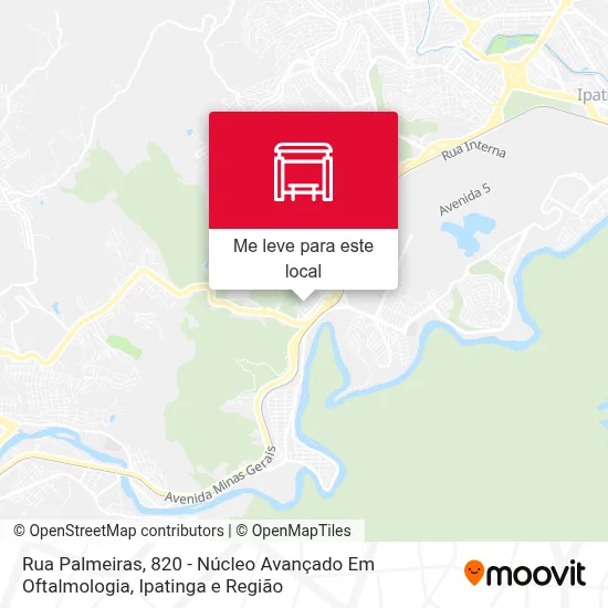 Rua Palmeiras, 820 - Núcleo Avançado Em Oftalmologia mapa
