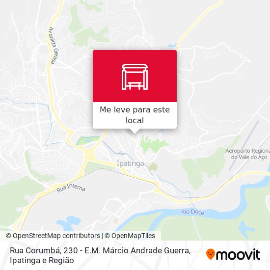 Rua Corumbá, 230 - E.M. Márcio Andrade Guerra mapa