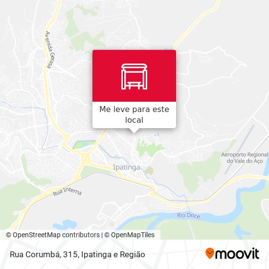 Rua Corumbá, 315 mapa