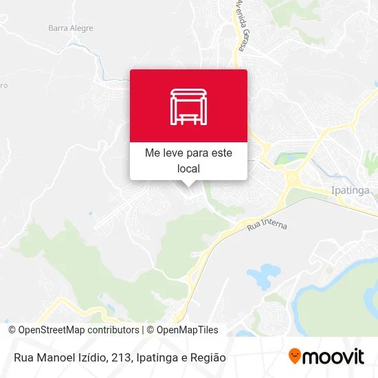 Rua Manoel Izídio, 213 mapa