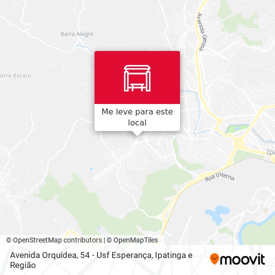 Avenida Orquídea, 54 - Usf Esperança mapa