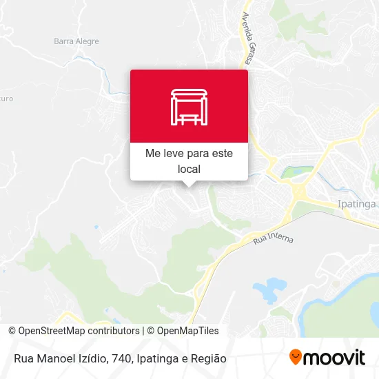 Rua Manoel Izídio, 740 mapa