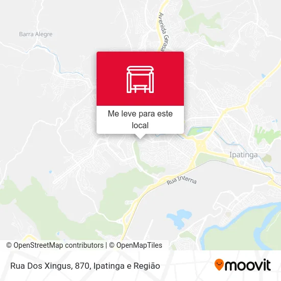 Rua Dos Xingus, 870 mapa