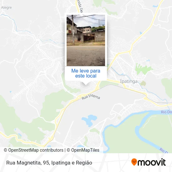 Rua Magnetita, 95 mapa