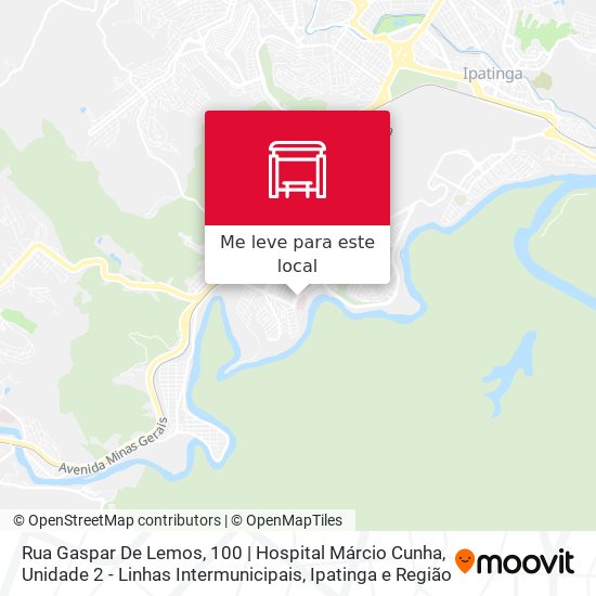 Rua Gaspar De Lemos, 100 | Hospital Márcio Cunha, Unidade 2 - Linhas Intermunicipais mapa