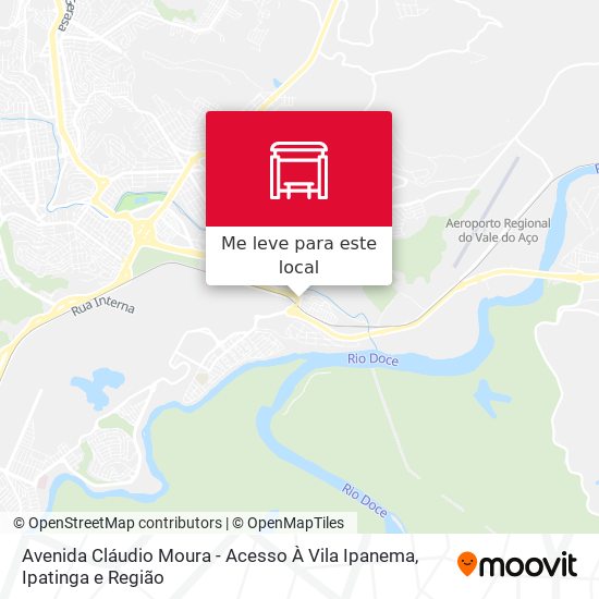 Avenida Cláudio Moura - Acesso À Vila Ipanema mapa