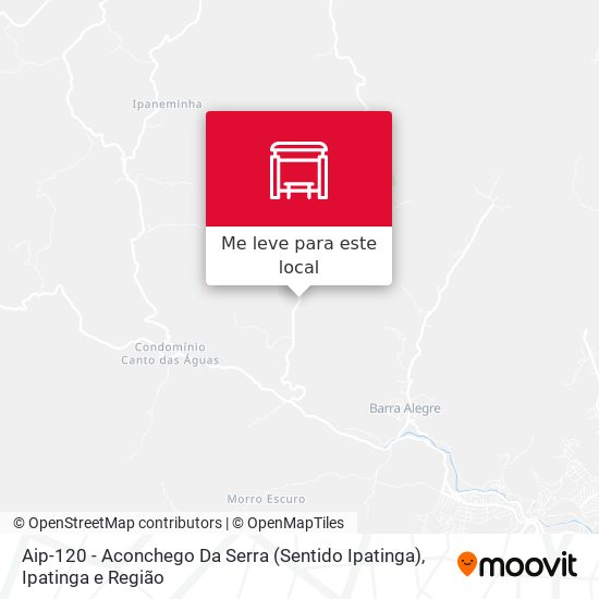 Aip-120 - Aconchego Da Serra (Sentido Ipatinga) mapa