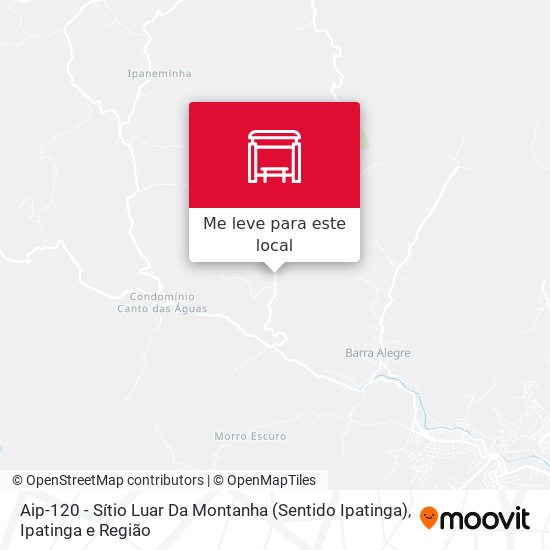 Aip-120 - Sítio Luar Da Montanha (Sentido Ipatinga) mapa