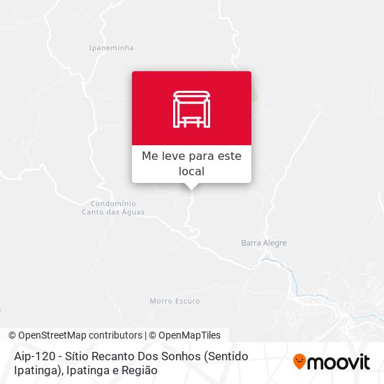 Aip-120 - Sítio Recanto Dos Sonhos (Sentido Ipatinga) mapa