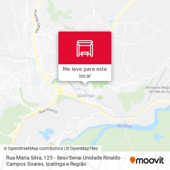 Rua Maria Silva, 125 - Sesi / Senai Unidade Rinaldo Campos Soares mapa